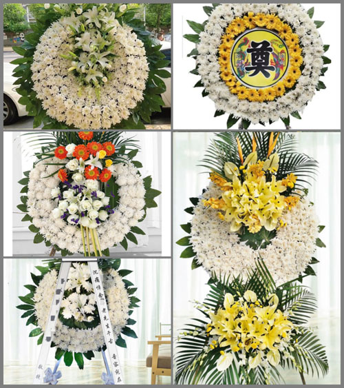 四川成都温江区寿安镇长青村花圈速递